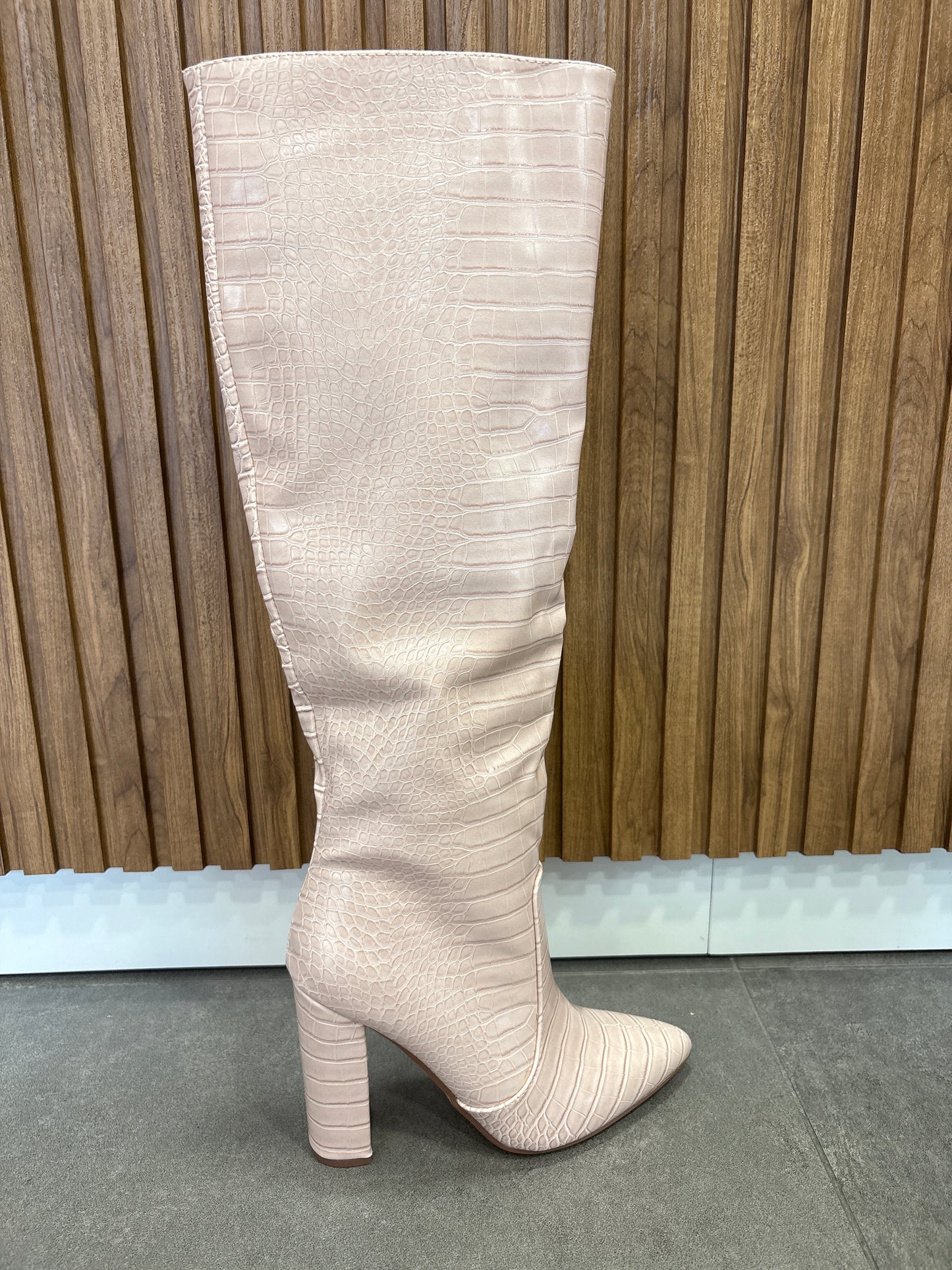 Stivale Pitonato Rosa