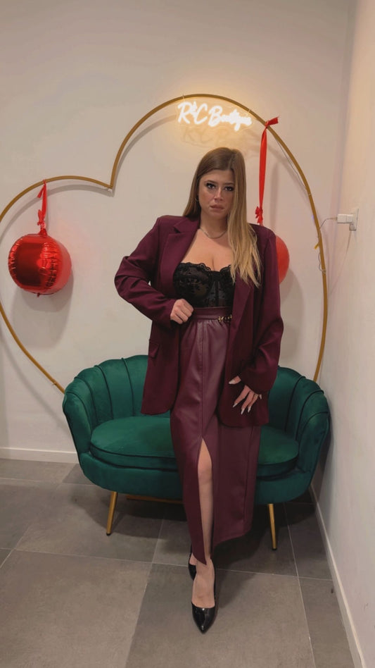 Gonna in pelle Curvy